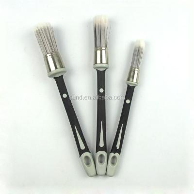 China Good quality bristle and TPR handle round paint brush detailing brush for sale