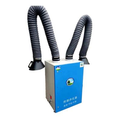 China Factory air purifier / industrial vacuum cleaner /welding robot fume extractor with two arm for sale