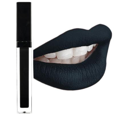 China Waterproof Wholesale No Logo Organic Black Blue Green Makeup Lipstick Private Label Waterproof Matte Lipstick for sale