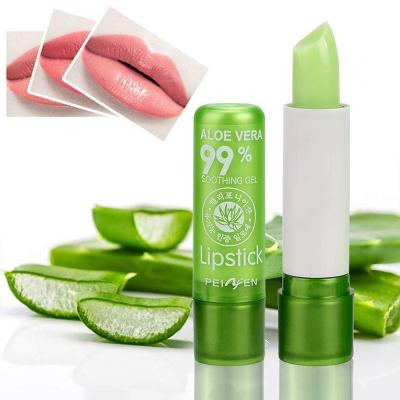 China Waterproof Free Inquiry Aloe Vera Lipstick Magic Temperature Change Lasting Nourishing Color Lip Gloss (Green) for sale