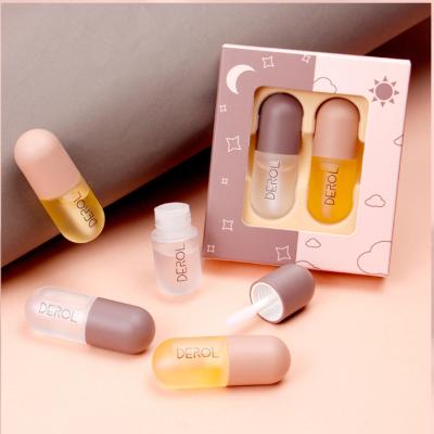 China The Other Day and Night Natural Serum Lip Gloss Natural Lip Dropping Moisturize and Reduce Fine Lines Lip Enhancer Set for sale