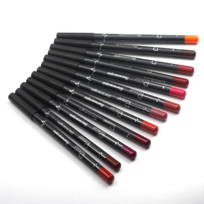 China 12Pcs Lip Liner Pen Long Lasting Moisturizer Cosmetic Makeup Liner Pencil Natural Smooth Waterproof Professional Lip Liner for sale