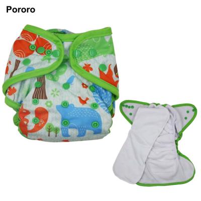 China Printed Digital Printing AIO Style Cloth Diaper Night Use Thick for sale