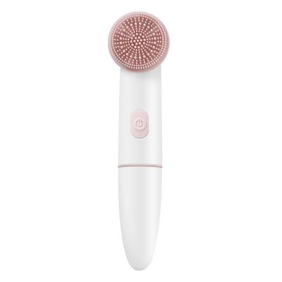 China DEEP CLEANING Rechargeable Facial Cleansing Sweep Face Brush Waterproof Skin Cleaning Scrub With 2 Heads for sale