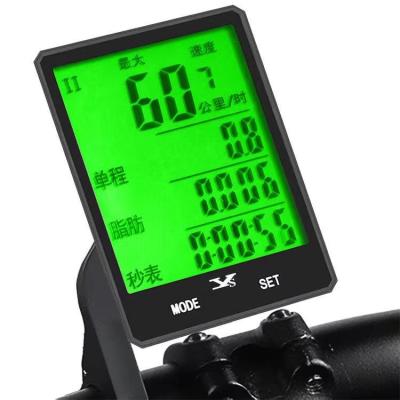 China Waterproof LCD Display Radio Multi-functions Bike Computer Bicycle Cycling Odometer for sale