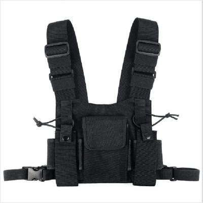 China Multi Function Chest Shockproof Nylon Walkie Talkie Carry Case /Bag/Backpack For Police for sale