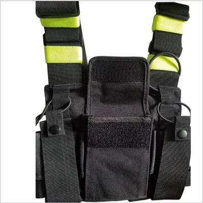 China Light Green Shockproof WALKIE-TALKIE SHOULDER TRUNK Holster Bag For UV5R 888S UV82 UV9R for sale