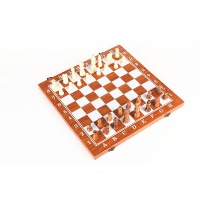 China Environmental Popular Hot Selling High Quality Square Wooden Chess Party Portable Chess for sale