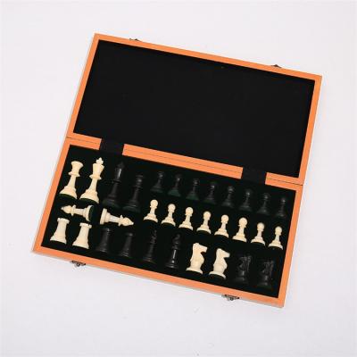 China Environmental Factory Selling Portable Collapsible Chess Board Folding Wooden Plastic And Wooden Chess for sale