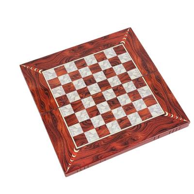 China 2022 Modes Environmental Wooden Chess Set Set Backgammon Folding Travel Wooden Indoor Chess Board Wooden Pieces for sale