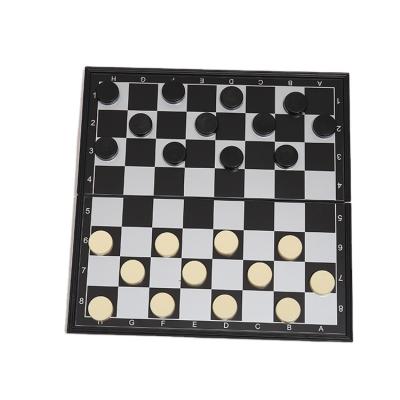 China Environmental High Quality Magnetic Checkers Folding Checkerboard Plastic Magnetic Checkers for sale