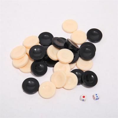 China 2022 environmental new arrive chess checkers/backgammon chess piece for kids board game learning camping for sale