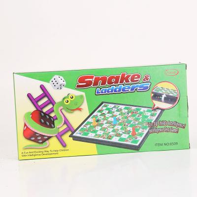 China Modern Design Kids Family Board Game Environmental Snake And Ladders Chess From China Factory Wholesale Price for sale