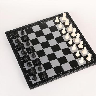 China Environmental Cheap Price Luxury Rectangle Design Logo Plastic Magnetic Chess Board Set Chess Sets For Kids for sale