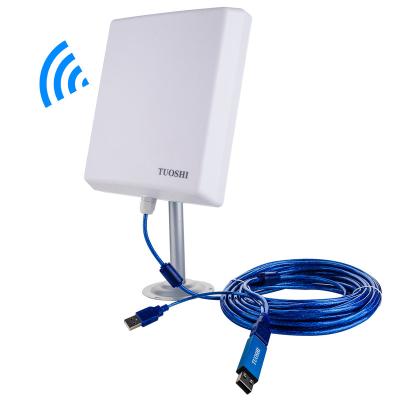 China TUOSHI USB 2.4G Wifi Adapter High Speed ​​Wireless Network Card 3070 Chipset IOT Solutions Long Range Outdoor wifi Antenna For Laptop Desktop for sale