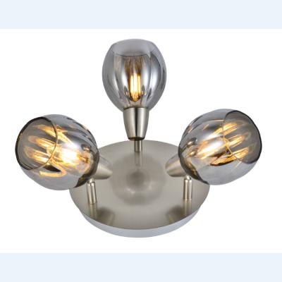 China Modern Modern E14 LED Living Room Smoky Glass Spotlight for sale