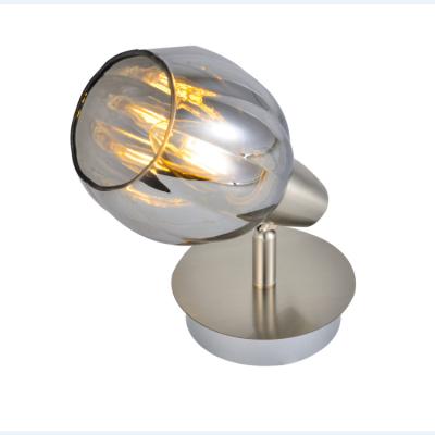 China Modern Modern E14 LED Living Room Smoky Glass Spotlight for sale