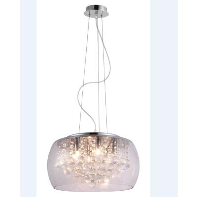 China Modern Modern Crystal Chandelier Fixture for Clothes Shop Dining Room, G9 LED 3W, Chrome Ceiling Pendant Light for sale