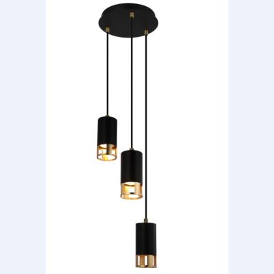 China Modern Black and Gold Leaf Led Warm White 5W Pendant Light for Foyer Hallway Dining Room Ceiling Chandelier for sale