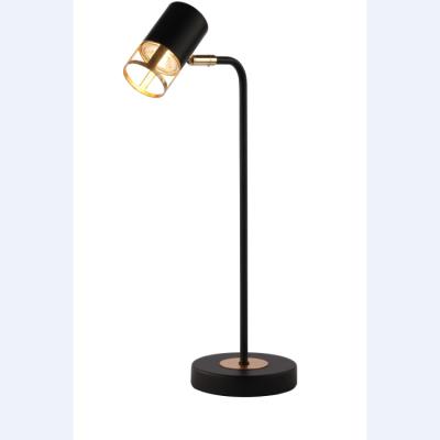 China Modern black and gold leaf led spot light 5W warm white for living room bedroom table lamp for sale