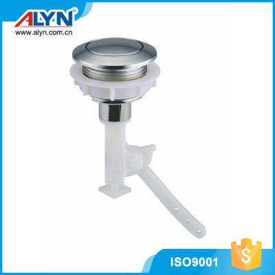 China Toilet Explosion Models Chrome Plated ABS Single Push Button Toilet Flush for sale