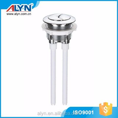 China Chrome Chome Plated Plastic Double Roundtoilet Toilet Push Button for sale