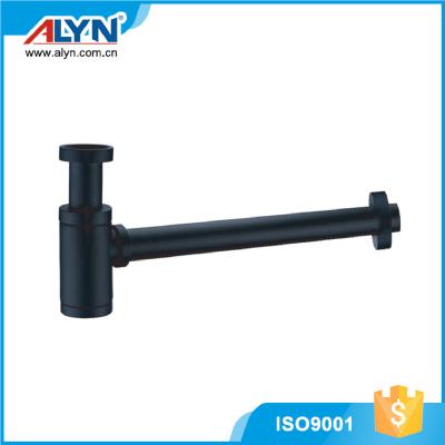 China ABS Plastic Black Plastic Drainer Black ABS Plastic Black Plastic Trap Drainer Bottle P Trap Bottle P Trap Black Siphon Fashion Drainer Bottle Automatic Waste Trap for sale