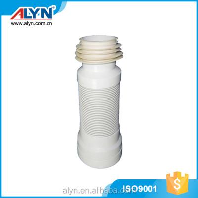 China Custom Adjustable PP+PVC PVC WC Toilet Pan Connector for sale