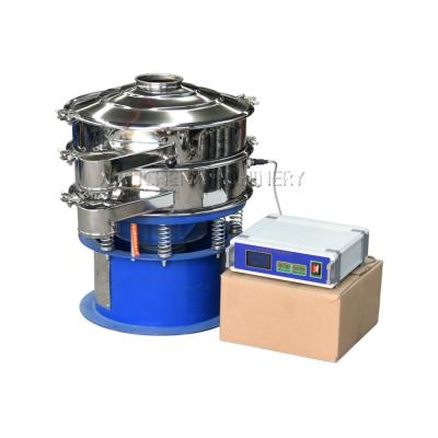 China Chemicals Super Fine Powder Sieving Ultrasonic Vibrating Screen 1 Layer Rotary Vibrating Screen for sale