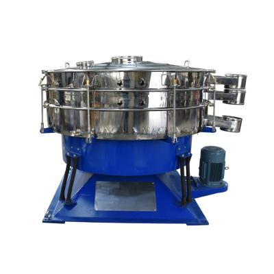 China Chemicals Grain Spice Dust Sifting Device Machinery Round Tumbler Swing Rotary Vibrating Screen for sale