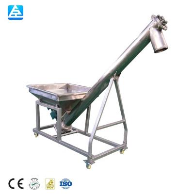 China Heat Resistant XC Incline Screw Conveyor Machine With Wheels For Rice Protein Concentrate Powder for sale