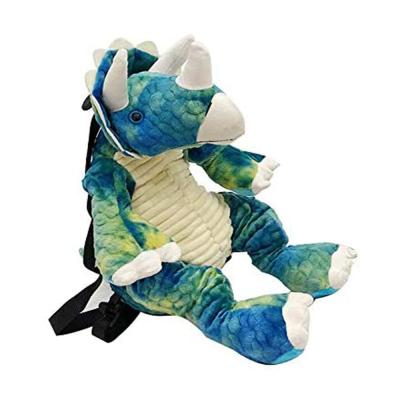 China Cute Plush Dinosaur Stuffed Backpack , Plush Animal Toy Bags For Children for sale