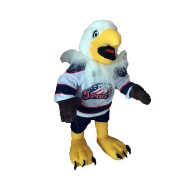 China Flying Bird Plush Customized Animal Stuffed Eagle Mascot Plush Toys With Custom Logo T-shirts for sale