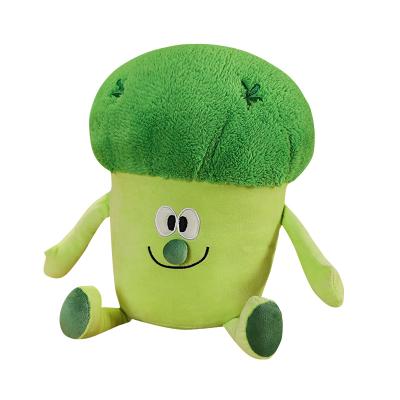 China Plush Toy Manufacturer Custom Made Funny Stuffed Fruit Fruit Broccoli Cauliflower Soft Stuffed Toy for sale