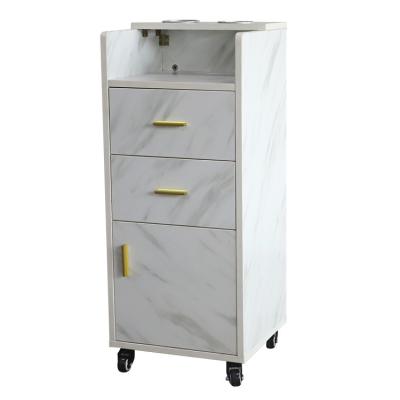 China Modern Barber Cabinet Tool Cabinet Hot Selling Hair Station Salon Furniture Wooden Carton 84*33*30cm Factory and Excellent Quality for sale