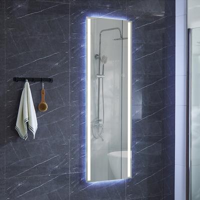 China New Aluminum Alloy Magnifying View Hotel LED Lighted Intelligent Full Body Mirror for sale