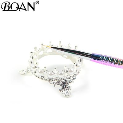 China NAIL EW Design Mermaid Handle Liner Nail Brush for sale