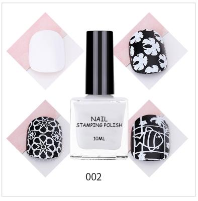 China Nail Art Painting 1bottle 10ml OEM printing template private label DIY nail art stamp uv/led gel nail stamping gel polish for wholesale for sale