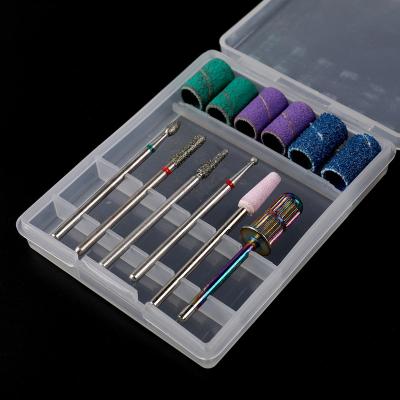 China Nail Art New Arrival Private Label Tungsten Carbide Manicure Tungsten Carbide Manicure Circle Nail Drill Bit Set 2021 for sale