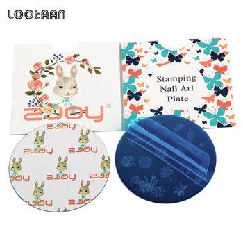 China Wholesale Custom Nail Art Stamping Plates Finger Nail Beauty Nail Stamp Plate Zjoys Series for sale