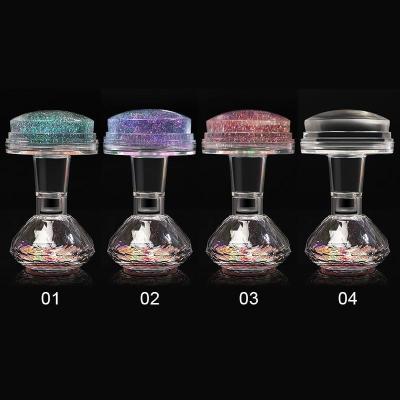 China New Boxed Master Nail Art Stamper Scraper Transparent Beauty Professional Hot Selling Nail Silicone Nail Stamping Stamping Tools for sale