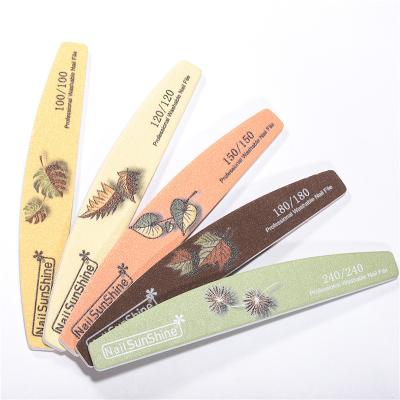 China Wholesale Professional Nail Beauty Professional Custom Printing Private Label Double Side Disposable Nail Files for sale