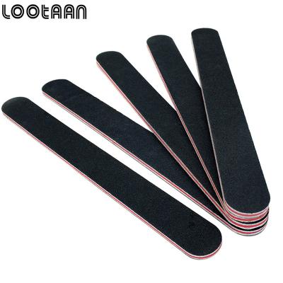 China Lootaan 50pcs/lot Professional Nail Beauty Sandpaper Nail File For Buffer Professional Pedicure Gel Nails Manicure Set Double Sided Nail Files Tools for sale