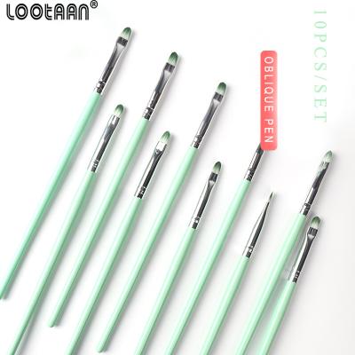 China Lootaan 1Pcs Nail Art Brush Set Line Drawing Painting Pen Professional UV Gel Polish Designs Acrylic Perfect Nail Manicure Tools for sale