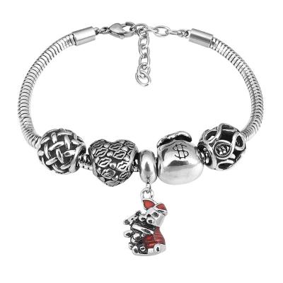 China High Quality FASHIONABLE Stainless Steel Charm Bracelet Jewelry Designer Charms For Diy Bracelets Jewelry Making for sale