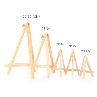 China Easel Mini Easel Mobile Phone Frame Photo Stand Desk Ornaments Desk Tripod Customizable L433 Wholesale Wooden Solid Wood Stain New for sale