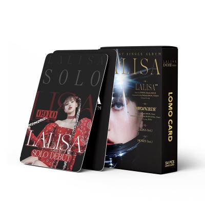 China KPOP Photocards LISA Artificial SOLO Album LALISA 54PCS/SET LOMO The New Cards Fans Gift Collectibles Paper Craft KPOP Goods L760 for sale