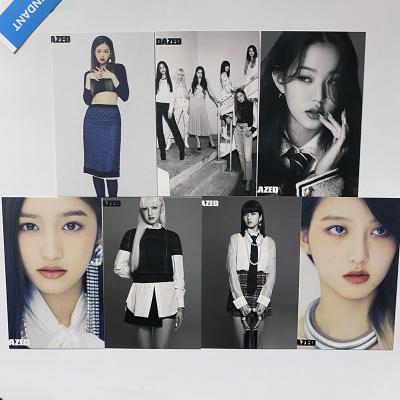 China Artificial KPOP Photocards 7pcs/set AMAZED BY IVE LOMO Cards Postcards Fans Gift KPOP Paper Craft Double Sides Printed Goods L714 for sale