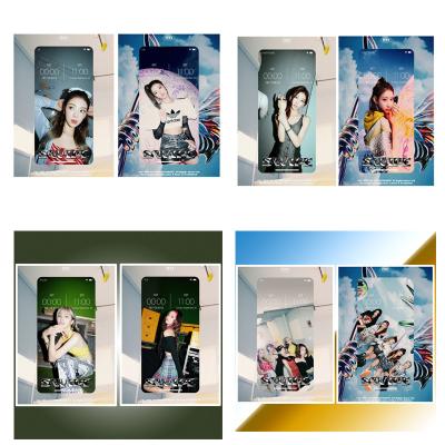 China Environmentally friendly KPOP poster ITZY CRAZY IN LOVE fans home gift posters 2pcs/set wall stickers decoration collectable souvenir L143 for sale