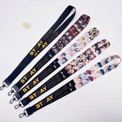 China KPOP Nylon Straykids Straykids Member Character Printed Lanyard Straykids Phone Holder Fans Main Chain Accessory Gift KPOP Merch L317 for sale